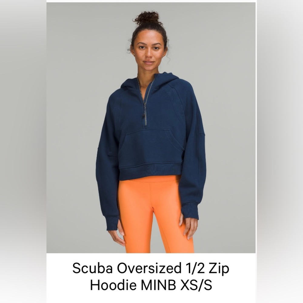 Lululemon Scuba Oversized 1/2 Zip Hoodie MINB